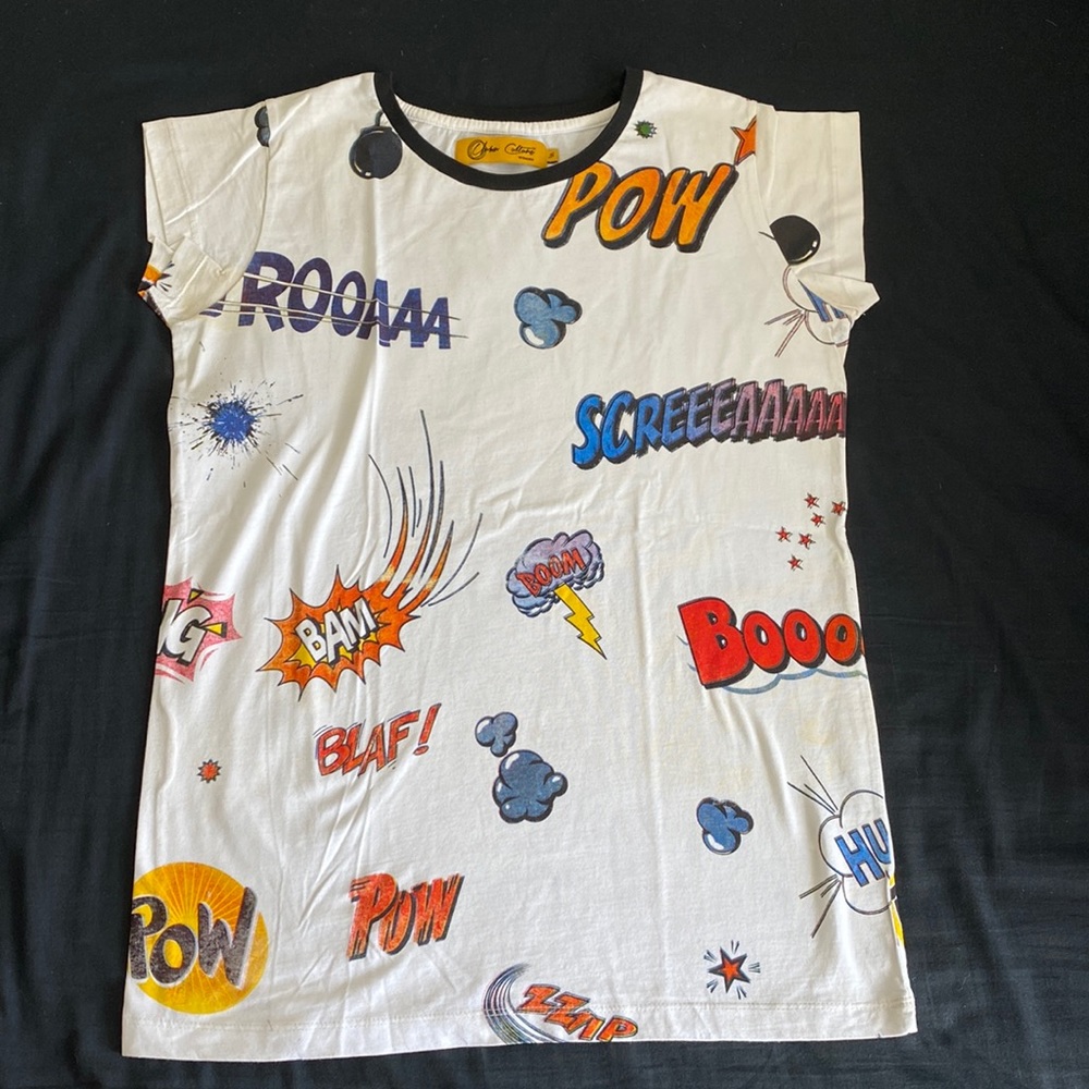 Comic printed shirt from Urban Culture in size small.